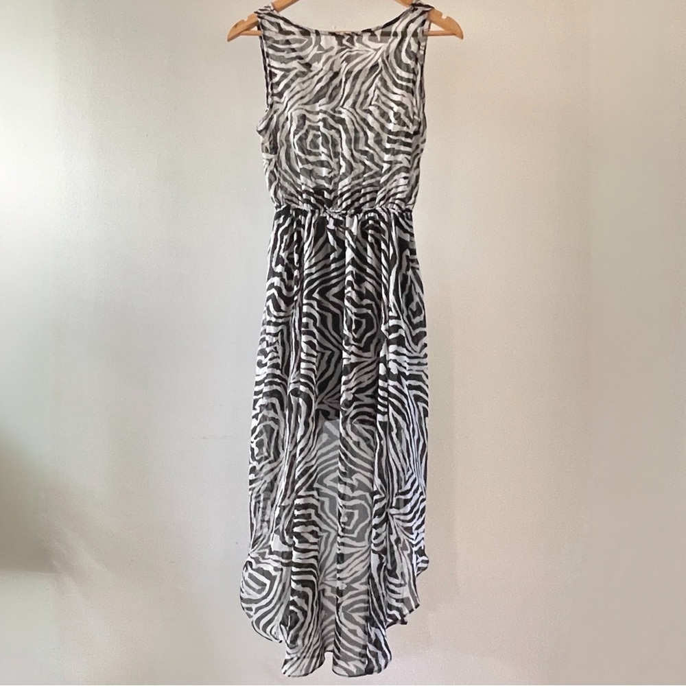 Free People Black and White High Low Dress Size S - Picture 2 of 5